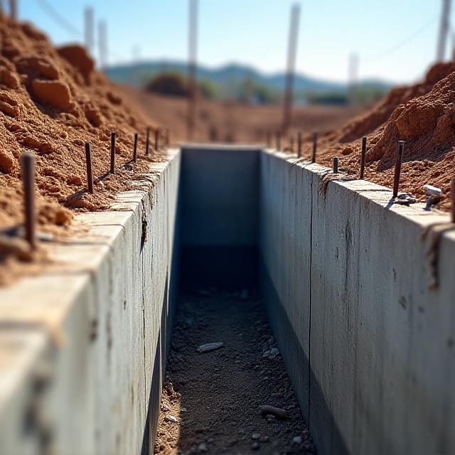 Commercial concrete foundation structural work